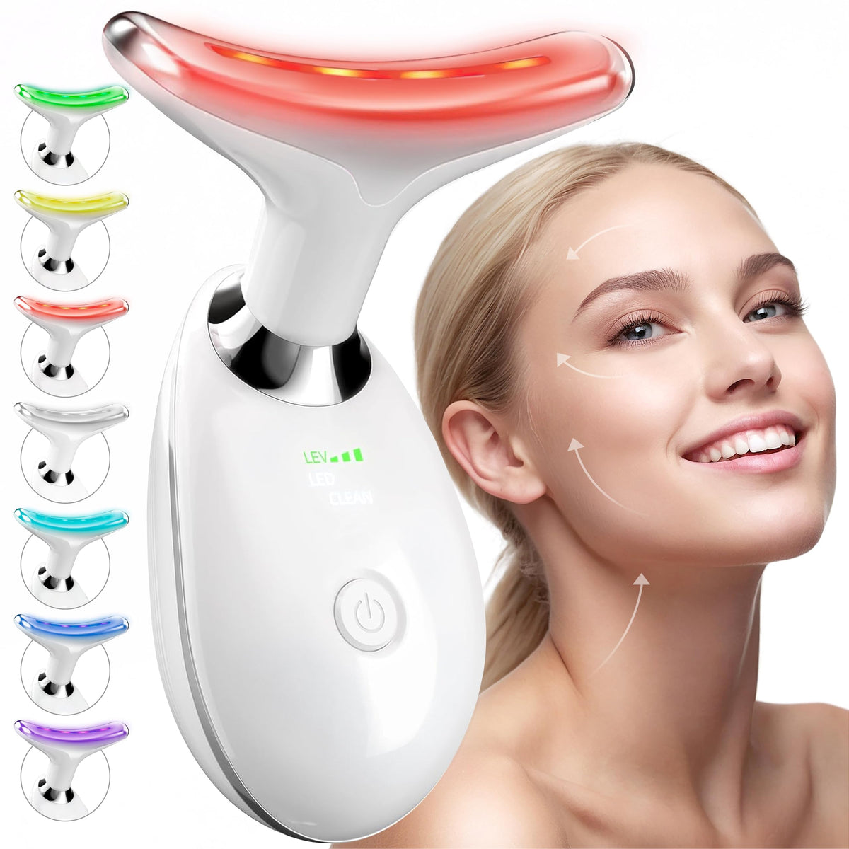 7-in-1 LED Face & Neck Sculpting Massager